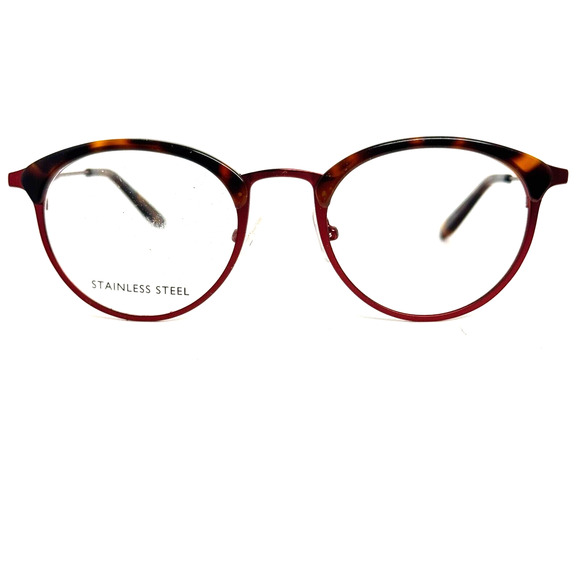 BCBGMAXAZRIA Astrid Wine Womens‎ Round Eyeglasses 49-20-135 B:40 H16750